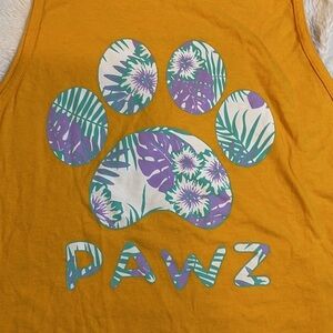 PAWZ Yellow Tank‎ Top